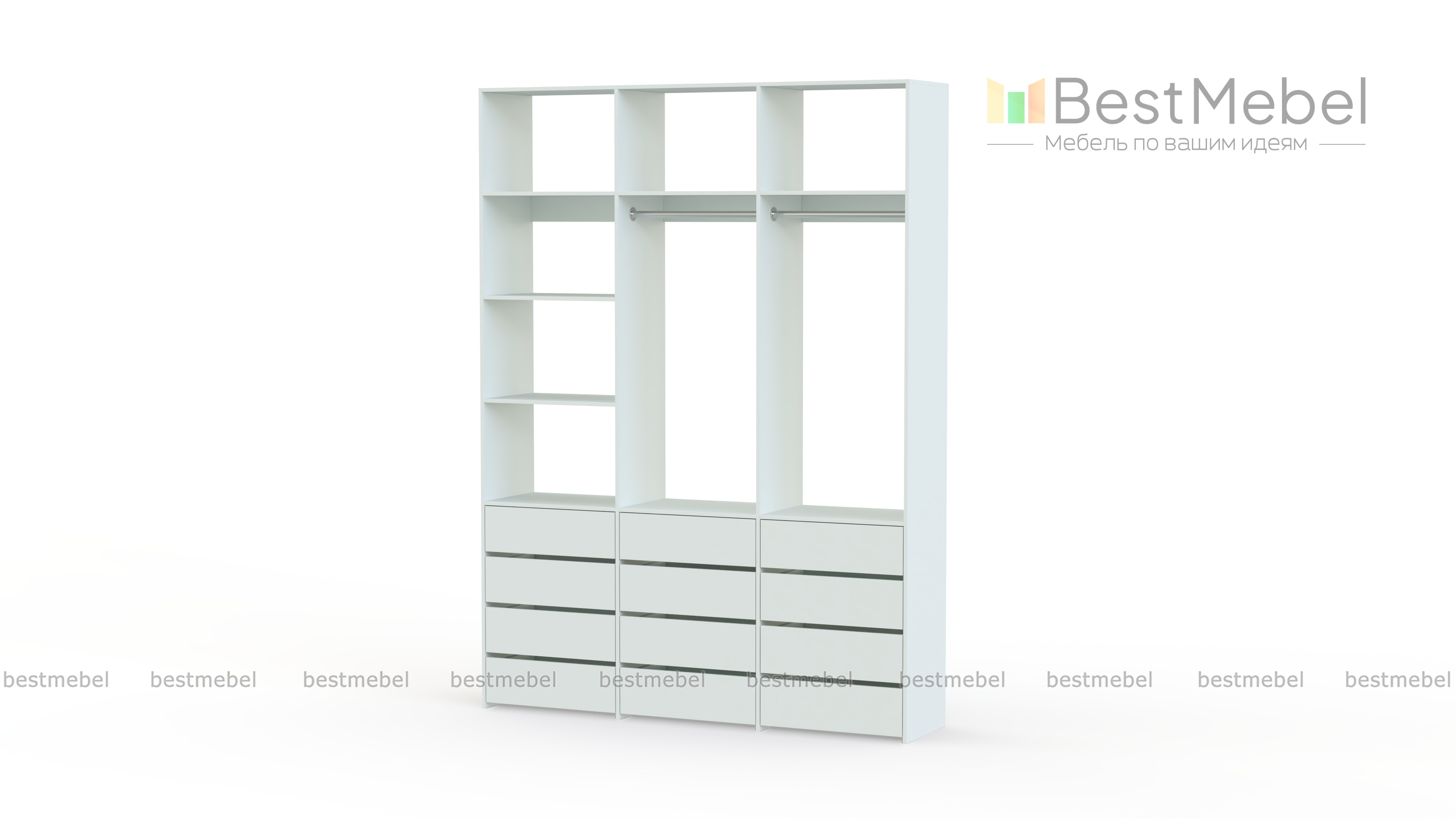 Стеллаж для одежды Мирта 48 BMS