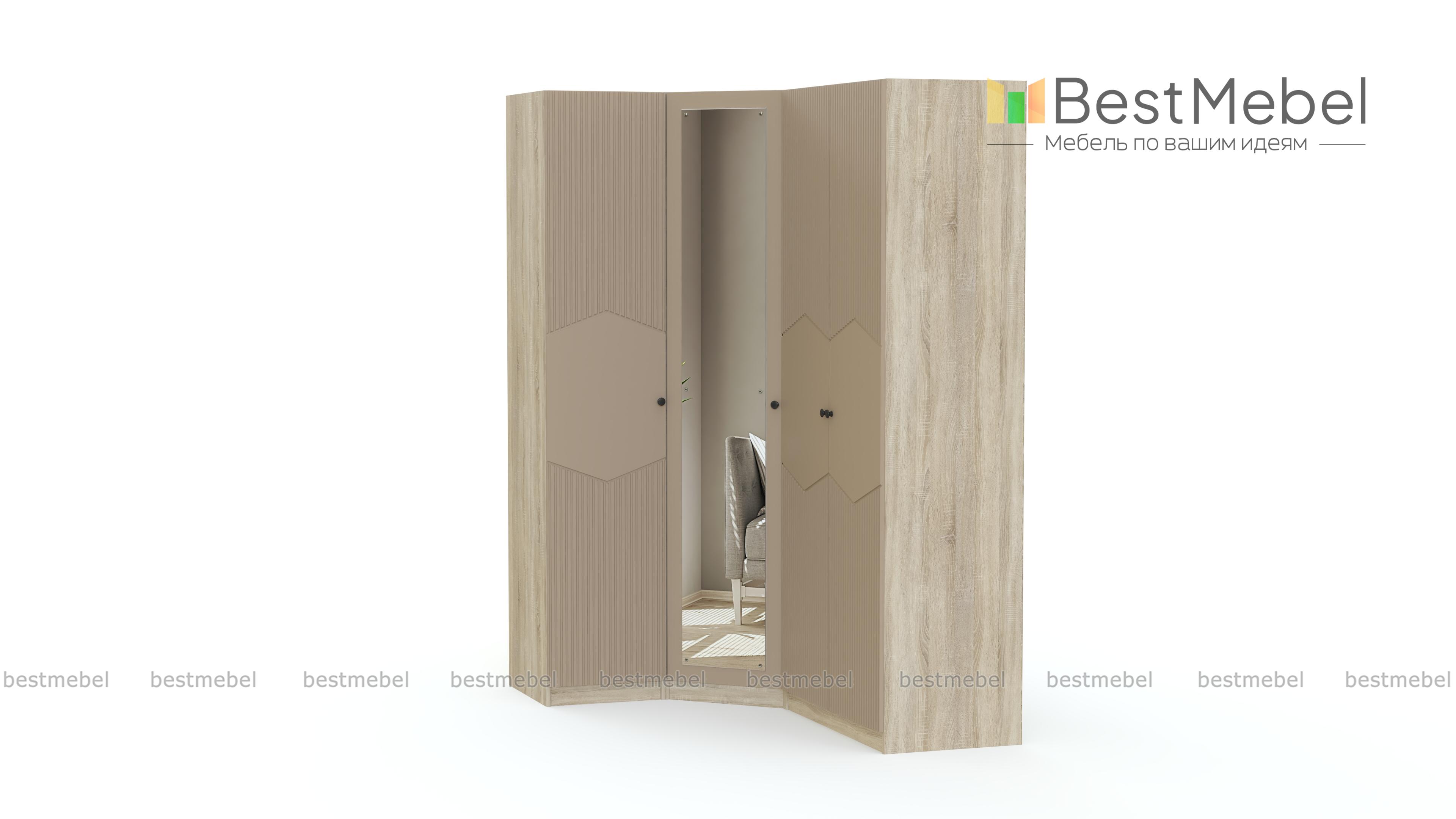 Шкаф угловой Клэр 32 BMS - Фото