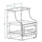 Схема сборки Прикроватная тумба Астория 1 BMS