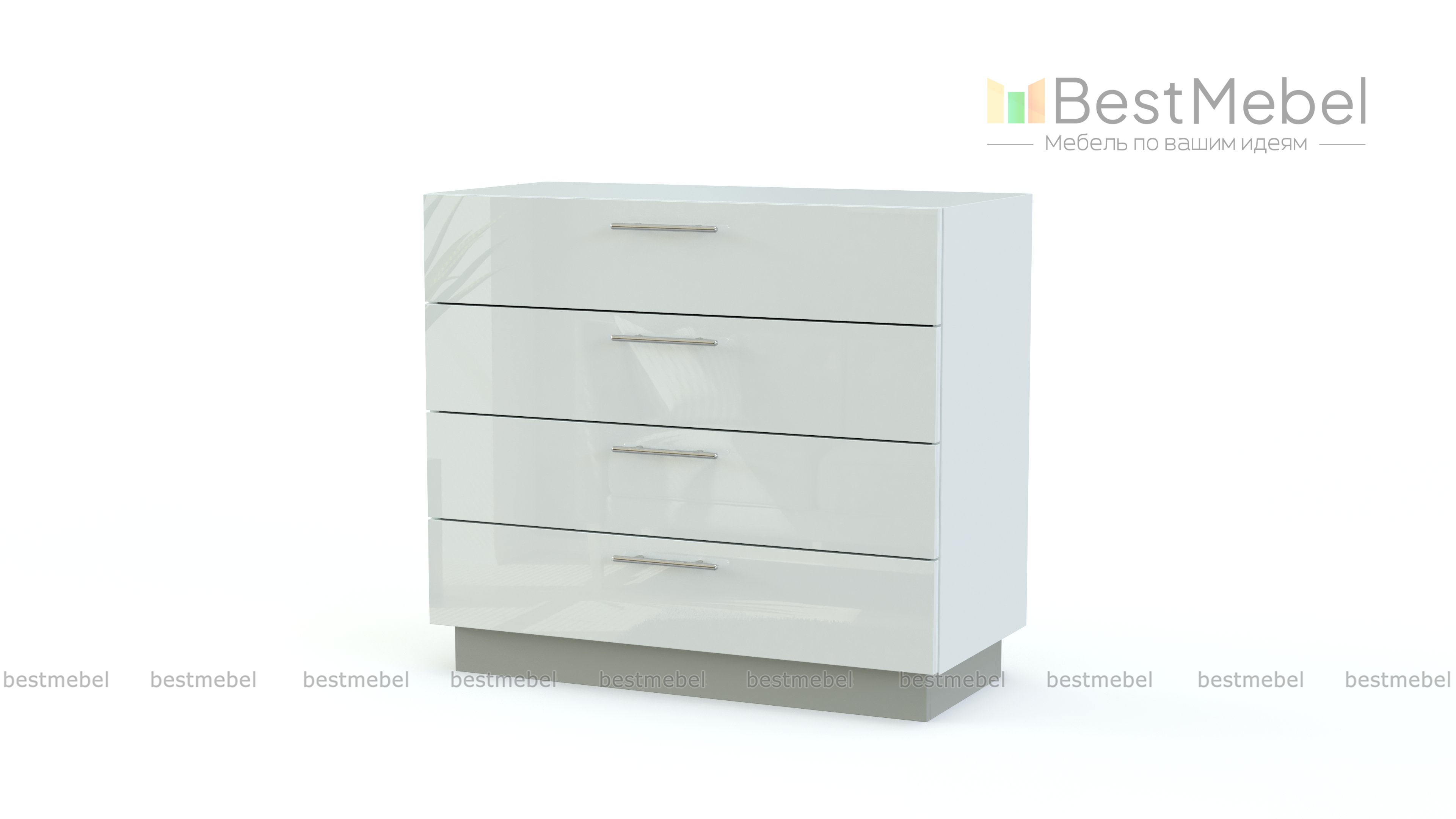 Комод красный BMS