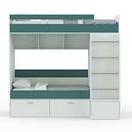 Двухъярусная кровать Белла 6 со шкафом BMS - Фото 3