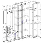 Схема сборки Прихожая Горсия-11 МДФ BMS