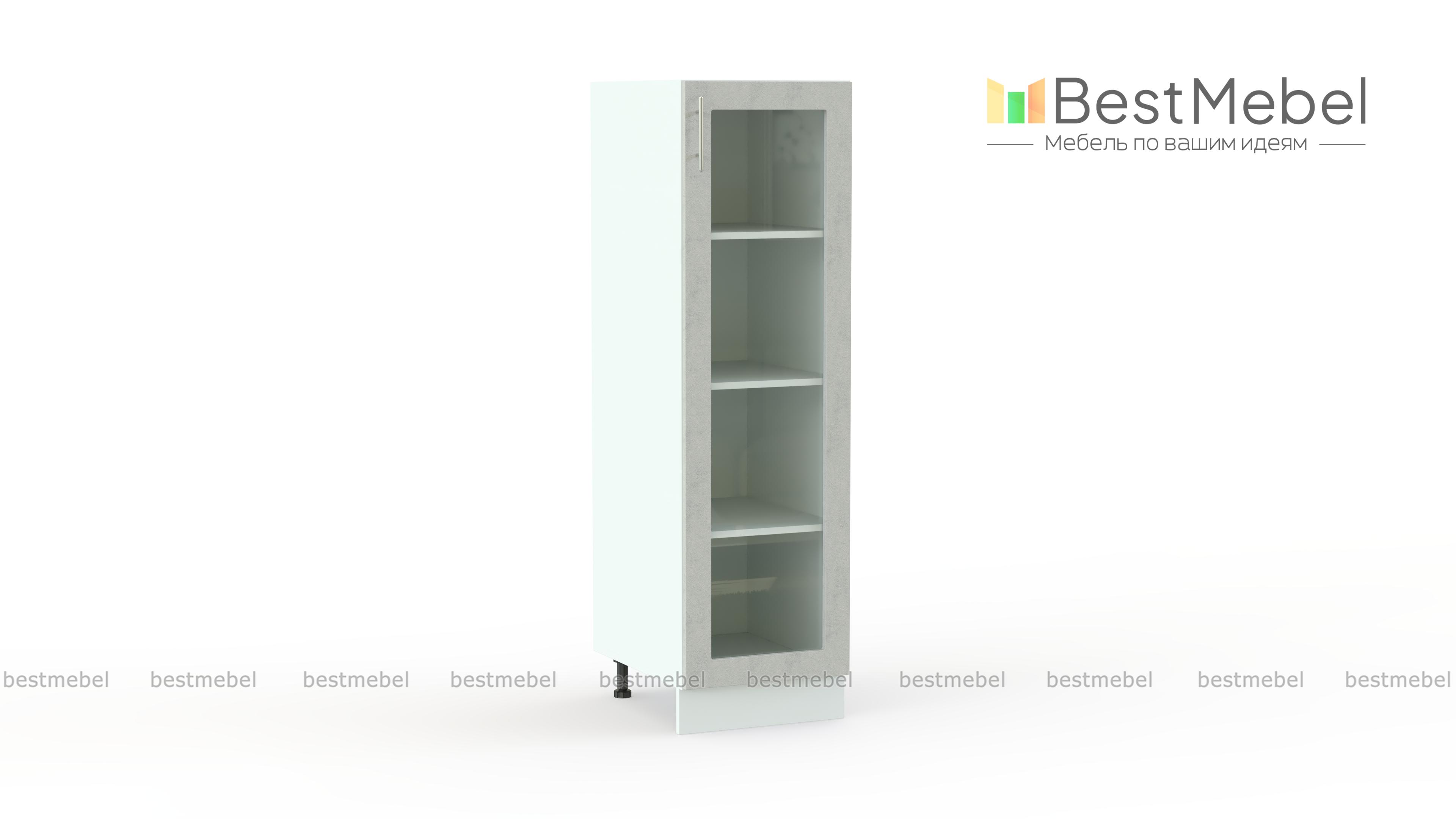 Шкаф-пенал витрина Оля BMS - Фото