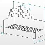 Чертеж Кровать Лорти Софт BMS