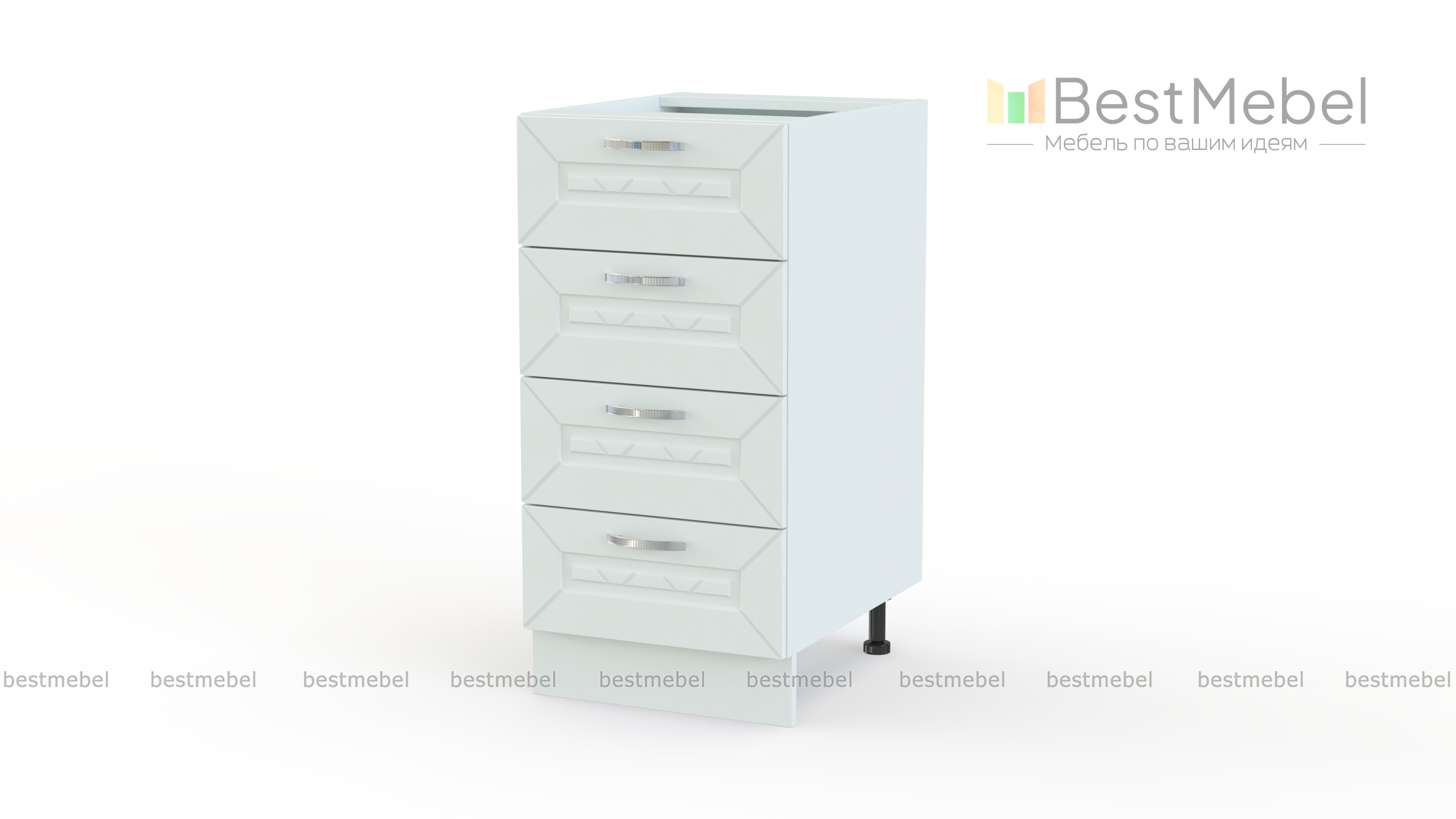 Шкаф нижний 4 ящика Агава BMS