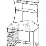 Схема сборки Стол компьютерный КС 20-26 BMS