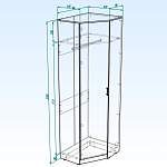 ИН Шкаф угловой (760х2200х400)