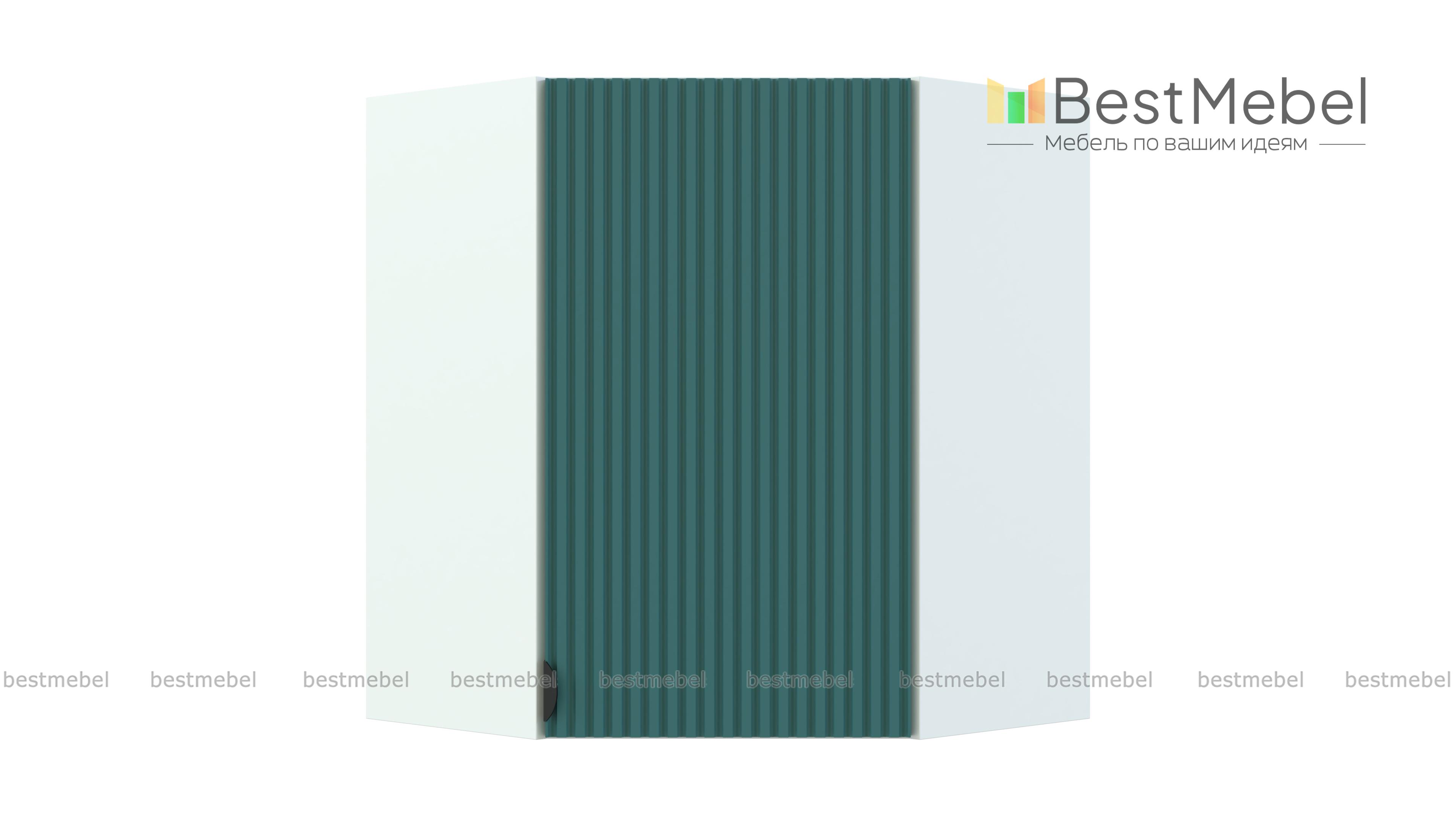 Шкаф верхний угловой Альберт BMS - Фото