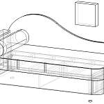 Кушетка Ирма м914 BMS(Подъемное сиденье (Правый))