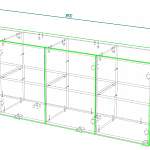 Чертеж Тумба ТВ Горизонт 12 BMS