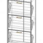 Схема сборки Комод-обувница СЛ 1 BMS