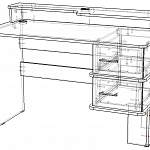 Чертеж Письменный стол СД-15 НМ BMS