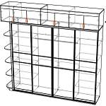 Схема сборки Шкаф-купе с антресолью Лайт 23.2 BMS