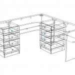 Схема сборки Письменный стол для двоих Нико 85 BMS
