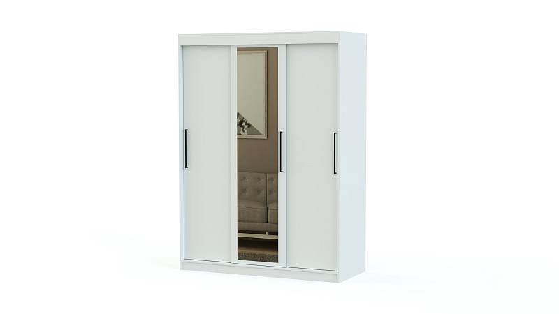 Шкаф-купе Торонто 21 BMS(Белье - Платье - Белье (3 полки) (3))