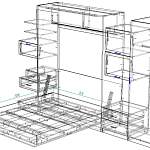 Схема сборки Шкаф-кровать трансформер Элли BMS