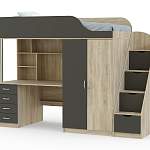 Кровать-чердак с рабочей зоной Мираж К7-4 BMS - Фото 4