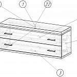 Схема сборки Комод прикроватный Тис-116 BMS