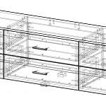 Чертеж Тумба под ТВ Марс 4 BMS