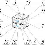 Схема сборки Прикроватная тумба Ким BMS