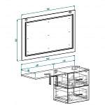 Чертеж Мебель для ванной комнаты Синти 5 BMS
