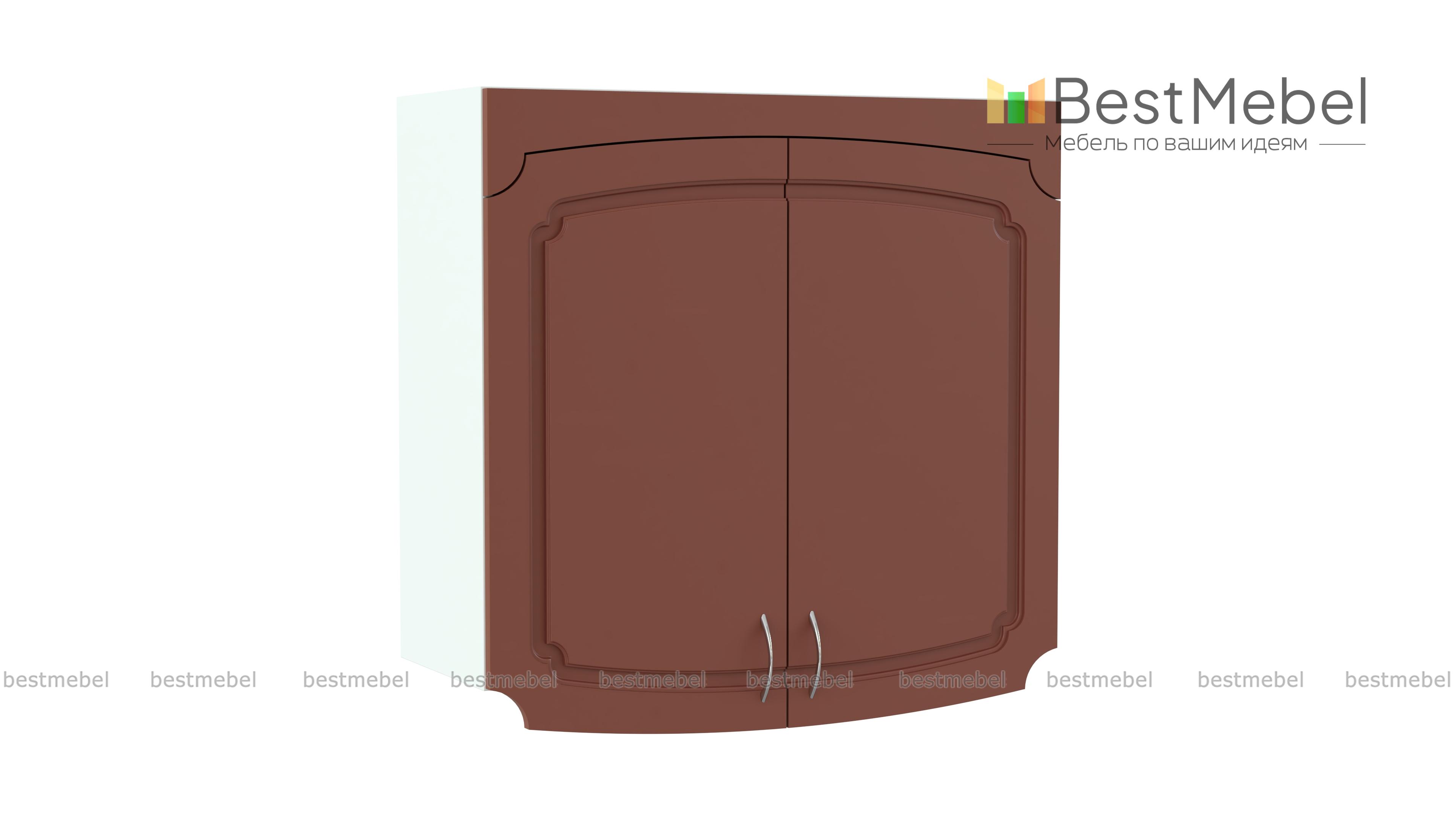 Эмилия шкаф навесной с полками 2 двери BMS - Фото