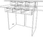 Схема сборки Письменный стол Тино 2 BMS