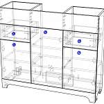 Схема сборки Тумба для ванной Атлас 10 BMS