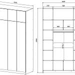 Шкаф распашной Ангард 31 (1600*2500*600)