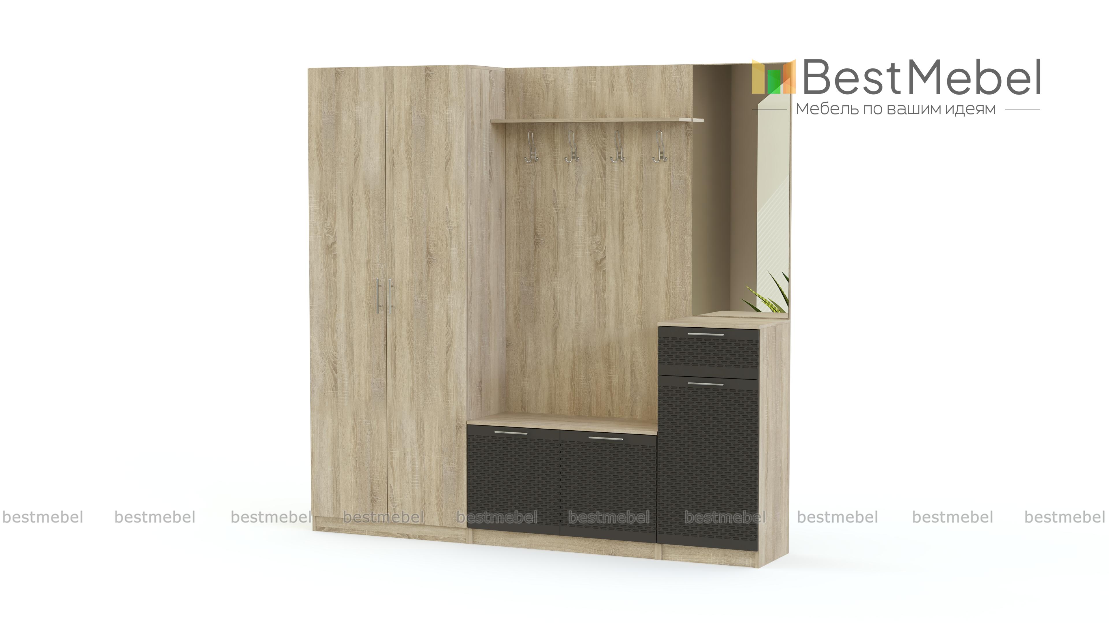 Стенка прихожая Футурино 7 BMS - Фото